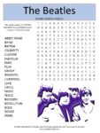 The Beatles Word Search Puzzle