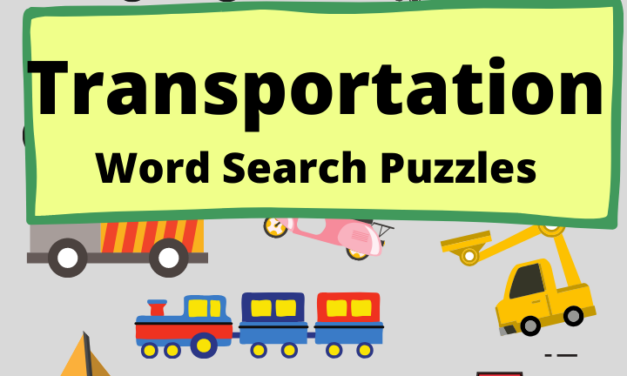 Transportation Word Search Puzzles