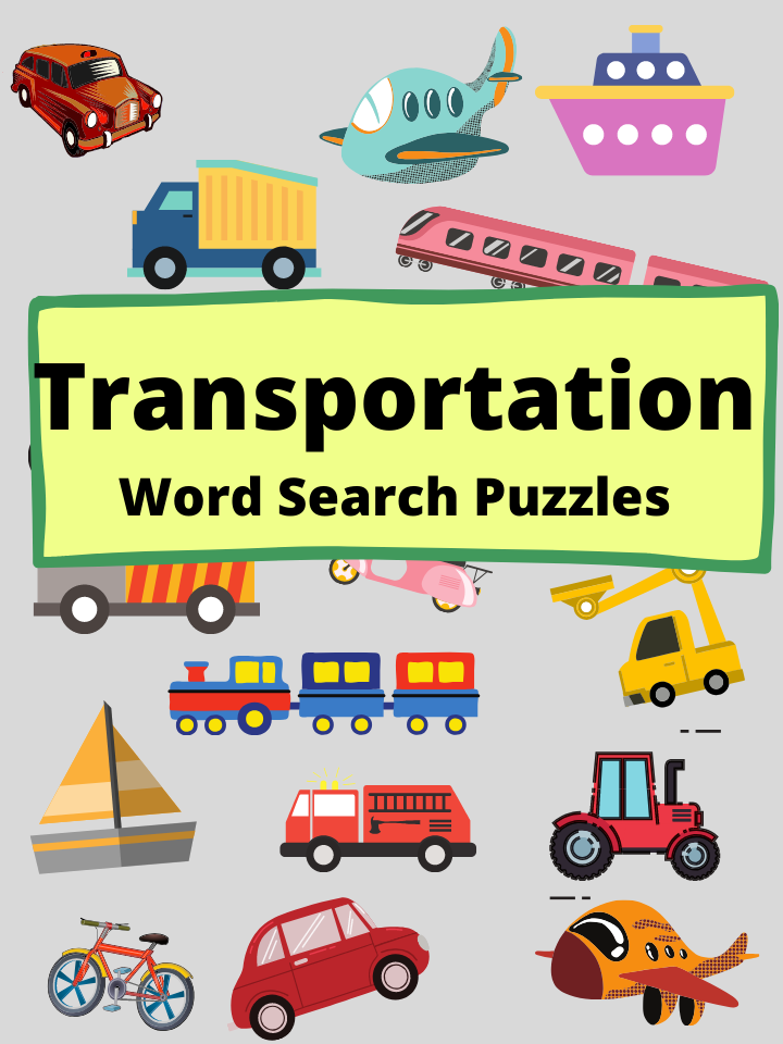 Transportation Word Search Puzzles