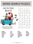 beach word search puzzle