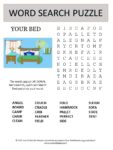 bed word search puzzle