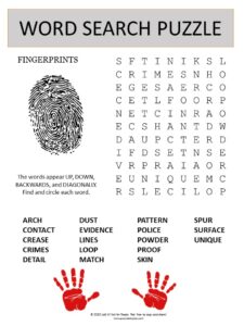 fingerprints word search puzzle photo