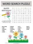 happy birthday word search puzzle