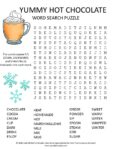 hot chocolate word search puzzle