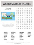 linens word search puzzle