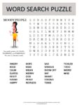 moods word search puzzle