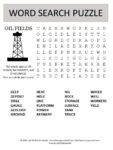 oil fields word search puzzle