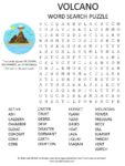 volcano word search puzzle