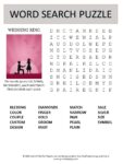 wedding ring word search puzzle