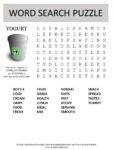 yogurt word search puzzle