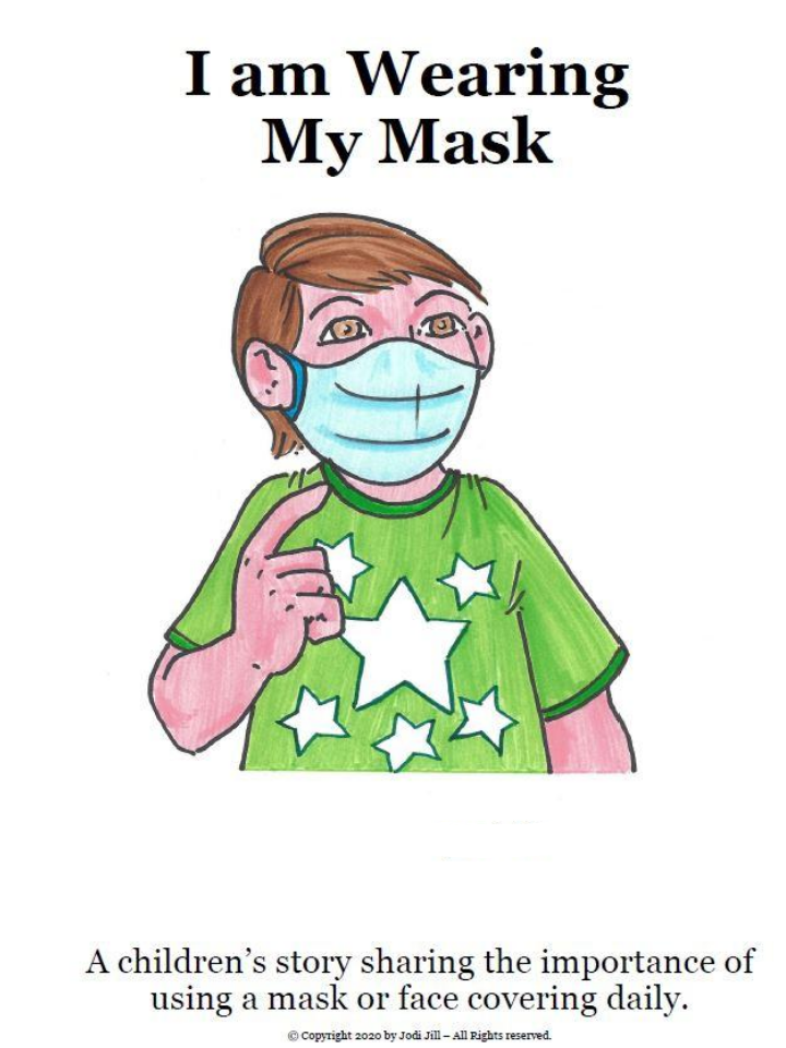 I am wearing my mask book