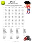 balls word search puzzle