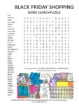 black friday word search puzzle