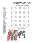 halloween fun word search puzzle