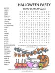 halloween party word search puzzle