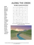 Along the Creek Word Search Puzzle