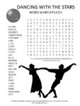 Dancing With the Stars word search puzzle