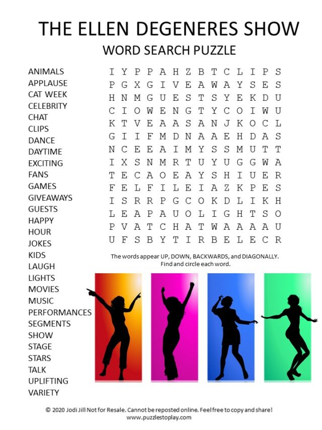 Free Printable Television Shows Word Search Puzzles Puzzles To Play