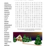 a charlie brown christmas word search puzzle