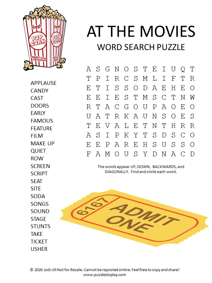 free word search puzzle worksheet list Page 5 Puzzles to Play