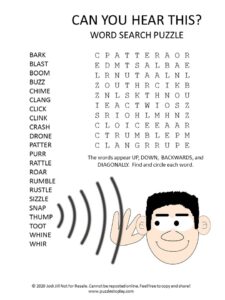 can you hear this word search puzzle