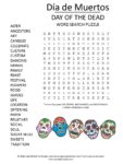day of the dead word search puzzle