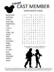 disney cast member word search puzzle