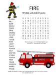fire word search puzzle
