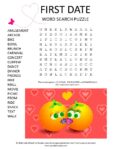 first date word search puzzle