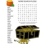 gold word search puzzle