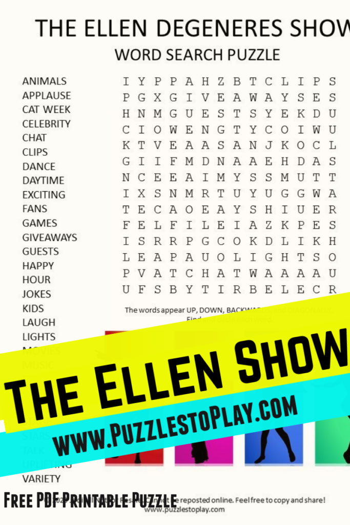 Free Printable Television Shows Word Search Puzzles Puzzles To Play