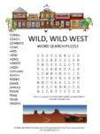wild wild west word search puzzle
