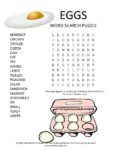 eggs word search puzzle