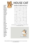 house cat word search puzzle