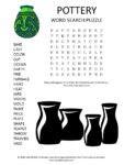 pottery word search puzzle