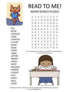 read word search puzzle