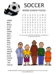 soccer word search puzzle