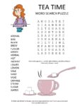 tea time word search puzzle