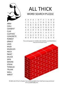 thick word search puzzle