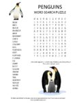penguins word search puzzle
