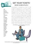tickets word search puzzle