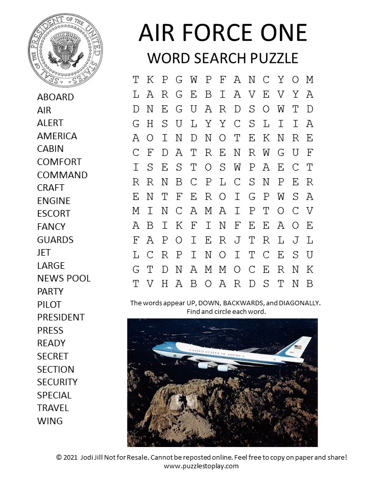 Air Force One jigsaw puzzle in Aviation puzzles on