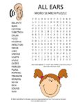 all ears word search puzzle