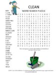 clean word search puzzle