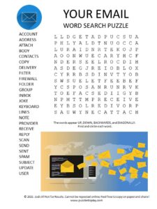 email word search puzzle