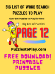 free printable puzzles word search find download page 12