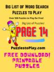 free printable puzzles word search find download page 14