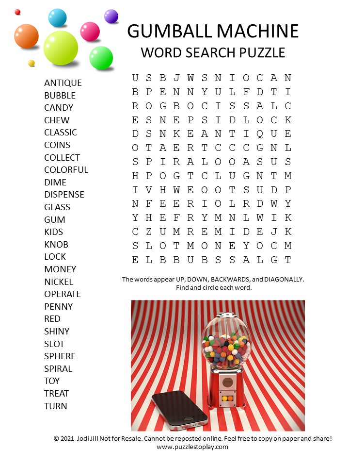 Word Search, The Amazing World of Gumball