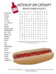 ketchup or catsup word search puzzle
