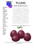 plums word search puzzle